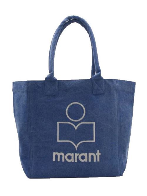 Logo-embroidered denim tote bag Isabel Marant | PM0002FAA1X19M30BU